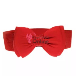 Centura eleganta din elastic cu  funda BLT060CC Rosie - HandMade 